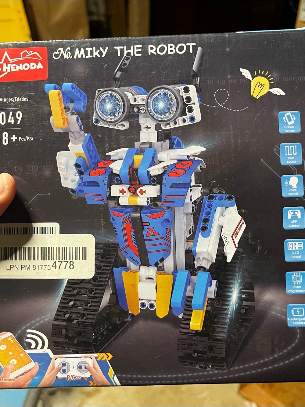 Blue & Yellow Buildable Kids Robot Toy - Remote Control